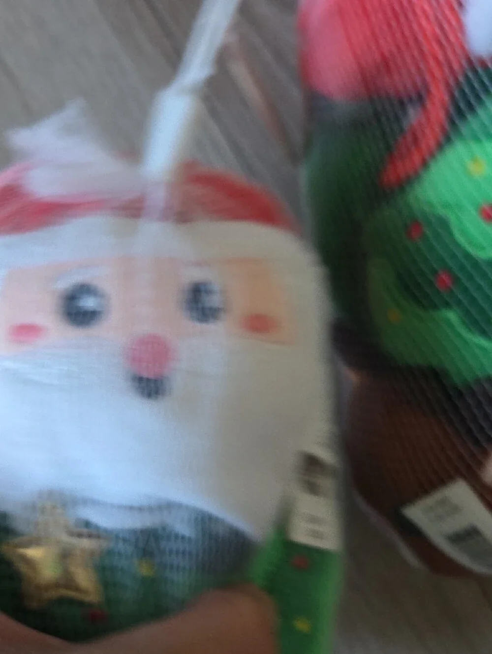 Holiday Plush Loofah Set - Red, Green, Brown